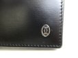 Photo11: Cartier Pasha de Cartier Black Leather Silver Logo Bifold Bill Wallet #9676