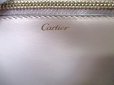 Photo10: Cartier Gray Leather Hand Bag Tote Bag Crossbody Bag w/Strap Must C SM #9679
