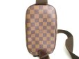 Photo2: LOUIS VUITTON Special Order Damier Brown Leather Belt Bag Gange #9680 (2)