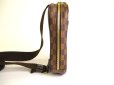 Photo4: LOUIS VUITTON Special Order Damier Brown Leather Belt Bag Gange #9680