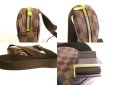 Photo8: LOUIS VUITTON Special Order Damier Brown Leather Belt Bag Gange #9680