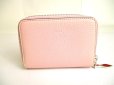 Photo2: Christian Louboutin Light Pink Leather Round Zip Coin Purse #9691 (2)