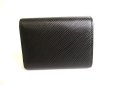 Photo2: LOUIS VUITTON Epi Black Bifold Wallet Portefeuille Twist Compact #9693 (2)