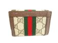 Photo2: GUCCI GG Coating Canvas Leather Trifold Wallet Compact Wallet #9699 (2)