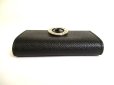 Photo6: BVLGARI Black Leather Logo Clip 6 Pics Key Cases #9706