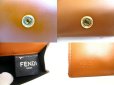 Photo10: FENDI ROMA Brown Leather Trifold Wallet Compact Wallet # 9709