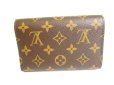 Photo2: LOUIS VUITTON Brown Monogram Brifold Wallet Portefeuille Alexandra #9710 (2)