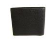 Photo2: GUCCI Vintage Logo Black Leather Bifold Bill Wallet #9711 (2)
