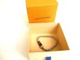 Photo12: LOUIS VUITTON Monogram Chain Bracelet Eclipse Leather #9713