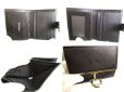 Photo8: Salvatore Ferragamo Gancini Black Leather Bifold Wallet #9717