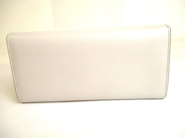 Photo2: FENDI ROMA Gray Leather Flap Long Wallet Continental Wallet #9719