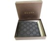 Photo12: GUCCI GG Black Nylon Canvas Leather Bifold Bill Wallet Card Holder #9727