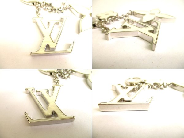 Photo2: LOUIS VUITTON White Silver Bag Charm Key Holder Sac Fleures du epi #9731