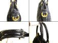Photo7: LOUIS VUITTON Monogram Black Denim Hand Bag w/Strap Neo Cabby GM #9734