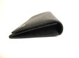 Photo5: BVLGARI Man Black Leather Flap Long Wallet #9748