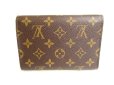 Photo2: LOUIS VUITTON Monogram Brown Leather Bifold Wallet Purse #9749 (2)