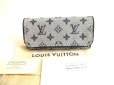 Photo1: LOUIS VUITTON Monogram Mini Blue Canvas Multicles 4 Pics Key Cases #9753 (1)