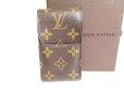 Photo1: LOUIS VUITTON Monogram Leather Brown Cigarette Cases #9755 (1)