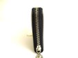 Photo4: BVLGARI Black Leather Round Zip Long Wallet Purse #9758
