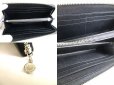 Photo8: BVLGARI Black Leather Round Zip Long Wallet Purse #9758