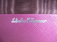 Photo10: Salvatore Ferragamo Gancini Dark Pink Leather Silver H/W 6Pics Key Case #9760