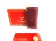 Photo1: Cartier Must de Cartier Bordeaux Leather 4 Pics Key Cases #9762 (1)