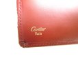Photo10: Cartier Must de Cartier Bordeaux Leather Bifold Wallet Purse #9764