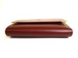 Photo5: Cartier Must de Cartier Bordeaux Leather Bifold Wallet Purse #9764