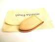 Photo1: LOUIS VUITTON Brown Leather Magnetic Money Clip Bill Clip #9766 (1)