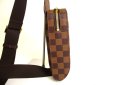 Photo4: LOUIS VUITTON Damier Brown Leather Waist Packs Belt Bag Geronimos #9771