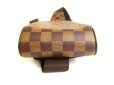 Photo5: LOUIS VUITTON Damier Brown Leather Waist Packs Belt Bag Geronimos #9771