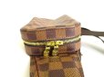 Photo6: LOUIS VUITTON Damier Brown Leather Waist Packs Belt Bag Geronimos #9771