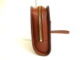 Photo3: LOUIS VUITTON Monogram Brown Leather Clutch Bag Orsay #9772