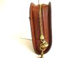 Photo4: LOUIS VUITTON Monogram Brown Leather Clutch Bag Orsay #9772