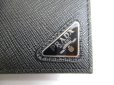 Photo10: PRADA Black Saffiano Leather Credit Card Case Business Card Holder #9773