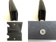 Photo8: PRADA Black Saffiano Leather Credit Card Case Business Card Holder #9773