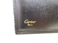 Photo10: Cartier Pasha de Cartier Black Leather Gold Logo Bifold Bill Wallet #9774