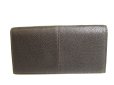 Photo2: Cartier Dark Brown Leather Bifold Long Wallet #9785 (2)