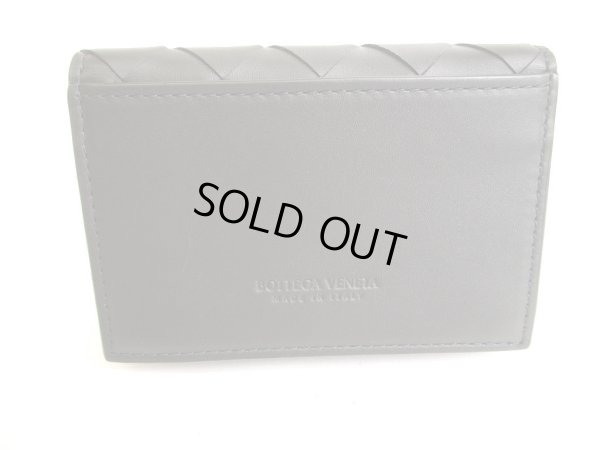 Photo2: BOTTEGA VENETA Intrecciato Black Leather Business Card Holder #9793