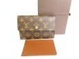 Photo1: LOUIS VUITTON Monogram Brown Leather Bifold Wallet Purse #9797 (1)