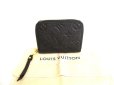 Photo1: LOUIS VUITTON Monogram Empreinte Black Leather Zippey Coin Purse #9798 (1)