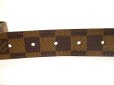 Photo4: LOUIS VUITTON Damier Brown Gold Buckle Belt Waist Size 75-85cm S #9812