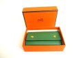 Photo12: HERMES Green Serie Graine Couchevel Leather Gold H/W 6 Pics Key Cases #9815