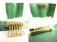 Photo8: HERMES Green Serie Graine Couchevel Leather Gold H/W 6 Pics Key Cases #9815