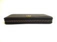 Photo6: GUCCI Marmont GG Bamboo Black Leather Round Zip Long Wallet #9823