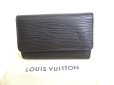 Photo1: LOUIS VUITTON Epi Black Leather Multicles 6 Key Cases #9826 (1)