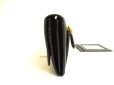 Photo3: PRADA Saffiano Metal Black Leather Bifold Long Flap Wallet #9834