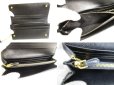 Photo8: PRADA Saffiano Metal Black Leather Bifold Long Flap Wallet #9834