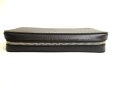 Photo6: LOUIS VUITTON Taiga Black Leather Zippey XL Wallet Clutch Bag #9837
