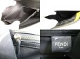 Photo9: FENDI Zucca Gray Fabric Black Leather Bifold Long Wallet Flap Wallet #9839